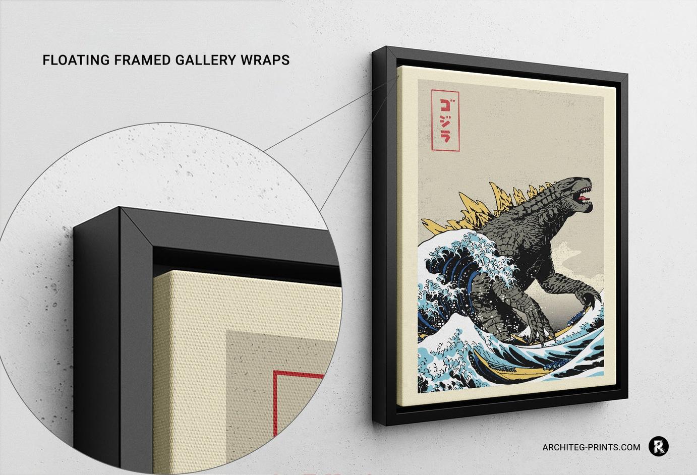 Great Godzilla off Kanagawa Modern Art Poster | Architeg Prints